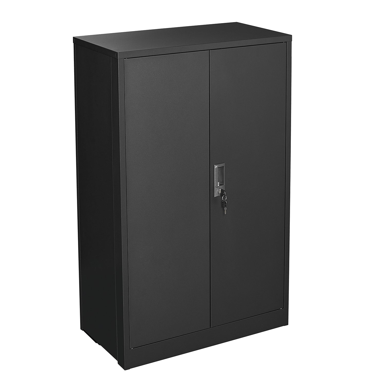 Metal Storage Cabinet with Locking Doors and Adjustable Shelf