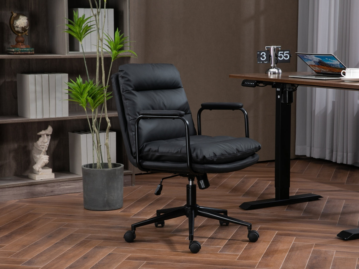 Office Chair, Home Office Desk Task Chair, Wheels, Arms