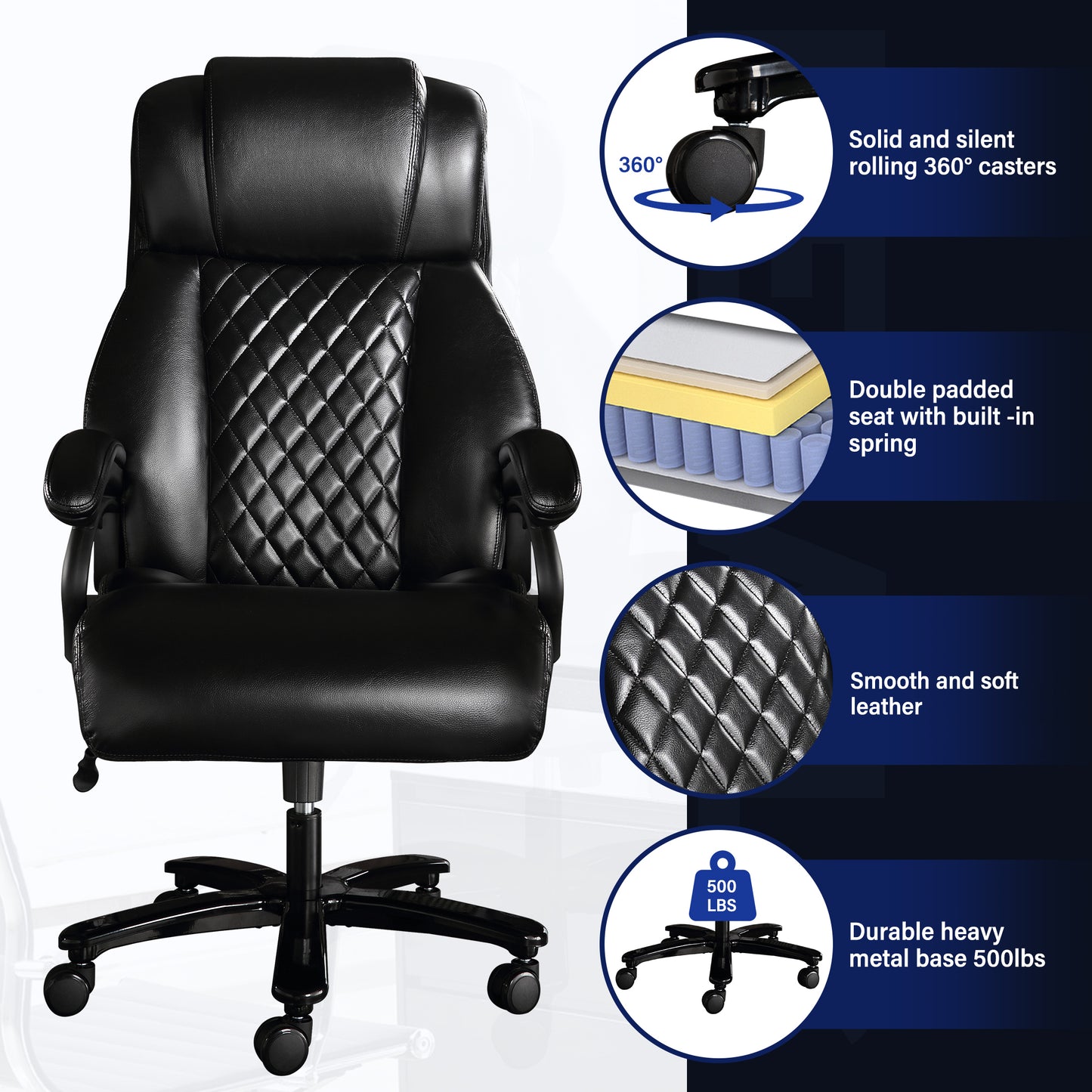 Executive Electric Airbag Heating High Back Computer Chair
