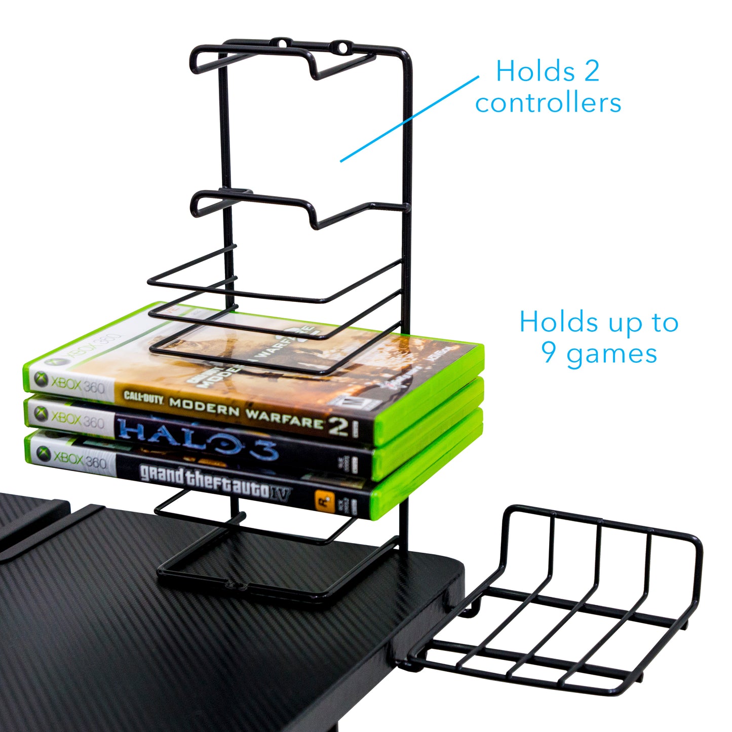 Gaming Desk Pro - Metallic Black
