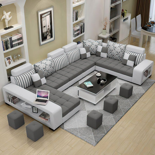 Modular Tufted Sectional With Chaise