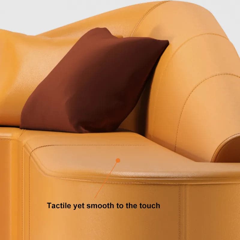 Sectional Sofa Faux Leather Upholstery