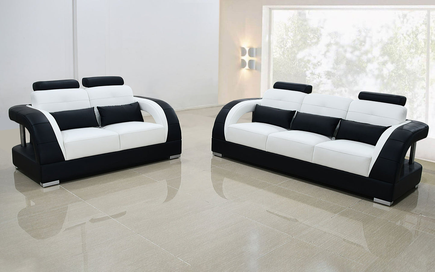 Modern Leather Sofa Set