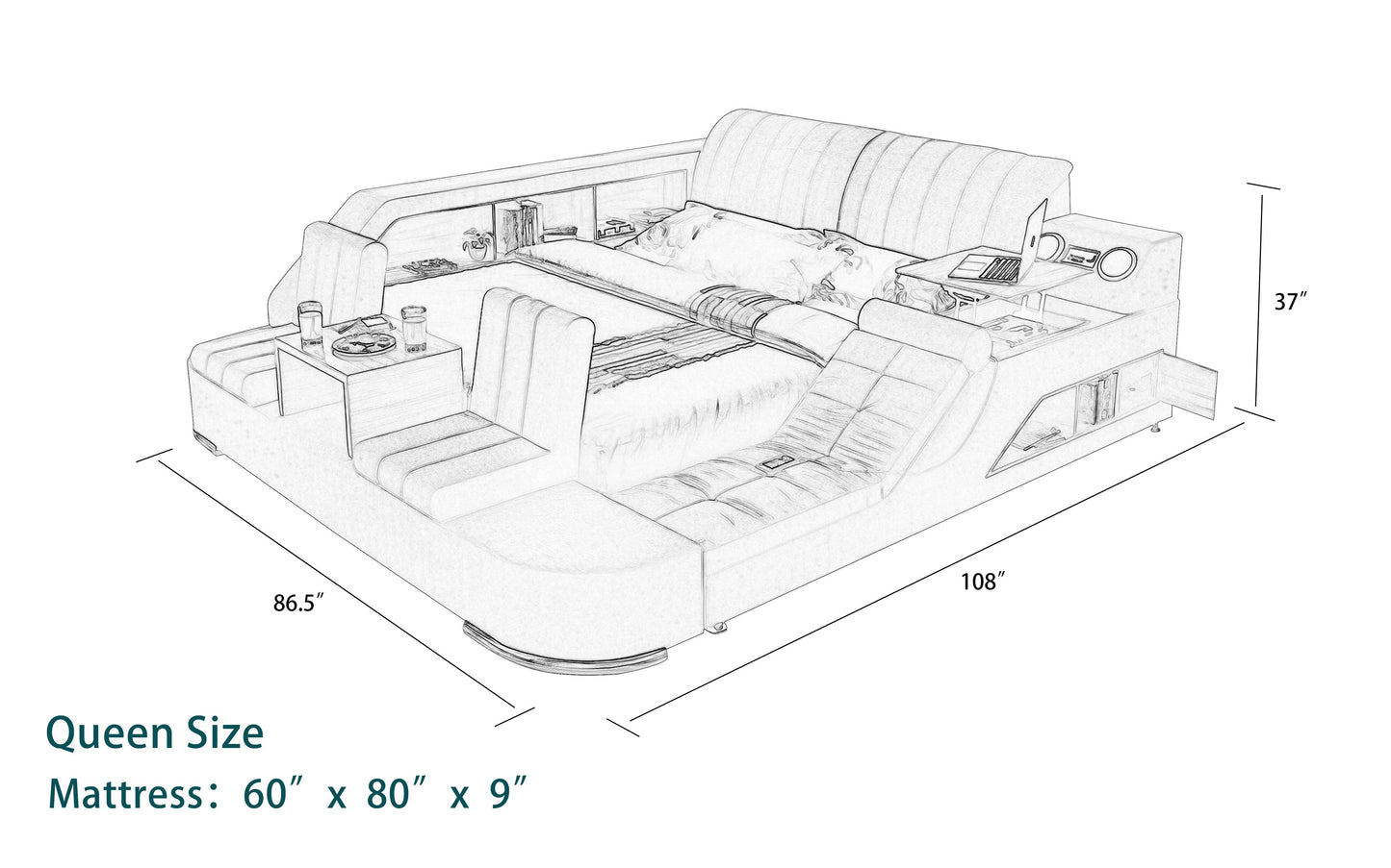 Multifunctional Smart Bed | Ultimate Bed