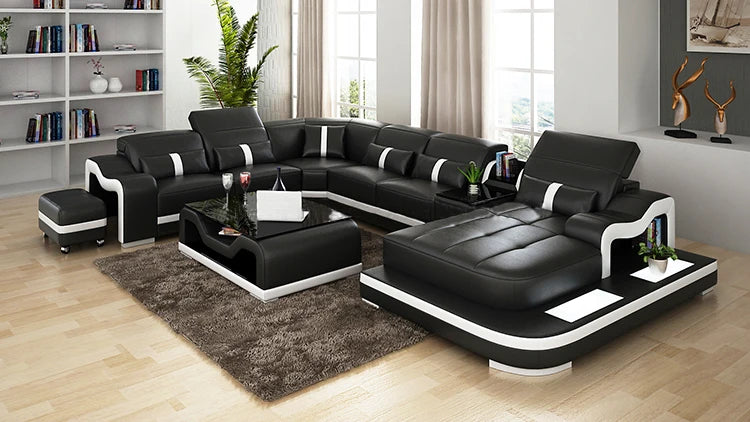 Customized Luxury Sectional Sofa Set for Modern Living Rooms
