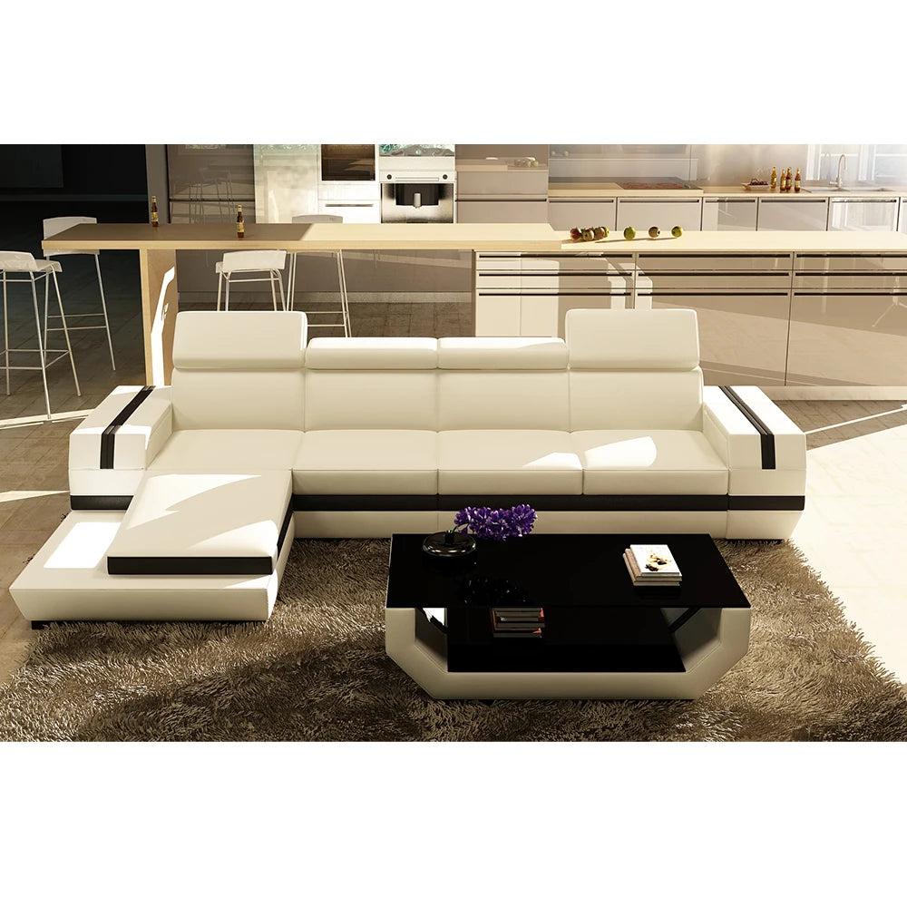 Italian Soft Bubble Couch Leather Sofa for Office