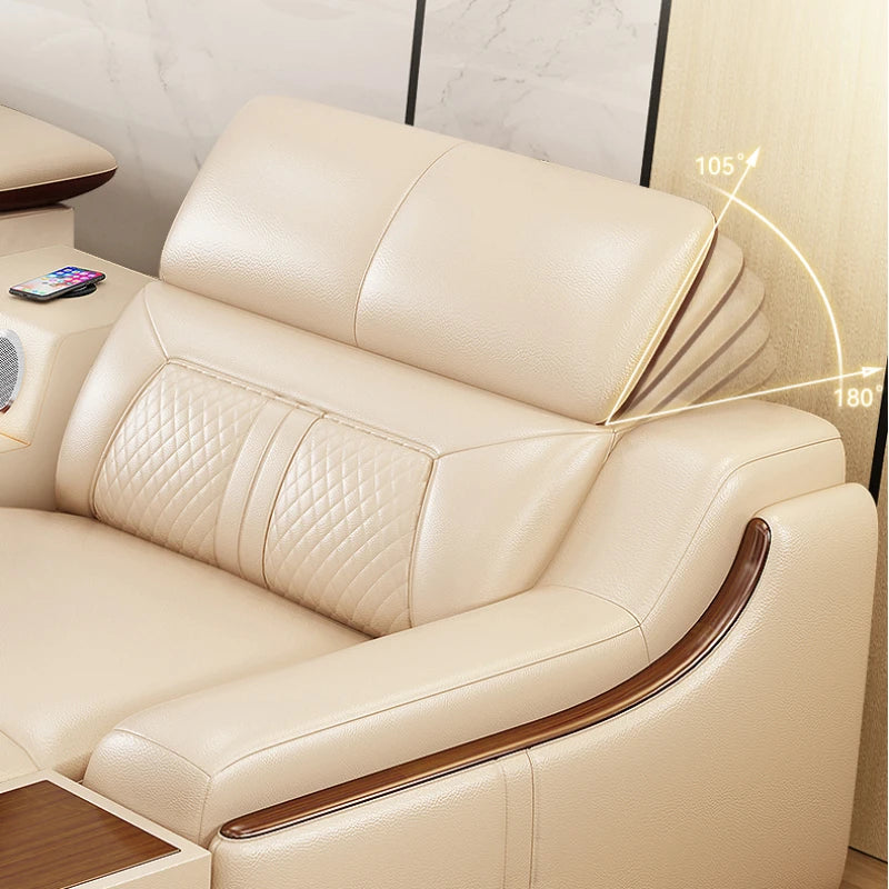 Designer Leather Sofas: Modern Reclining Loveseat, Italian Luxury Home Furniture