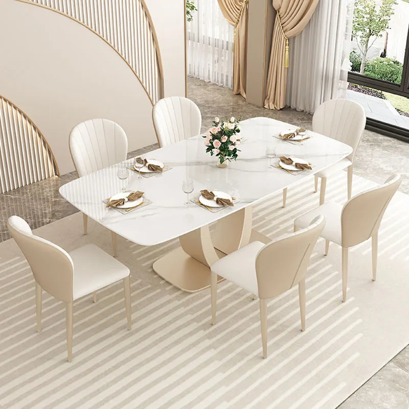 Waterproof Non-Slip Table: Unique Nordic Design, Mobile, Rectangular, for Living Room