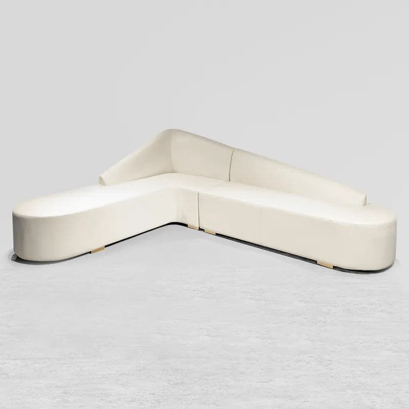Sectional Sofa Faux Leather Upholstery