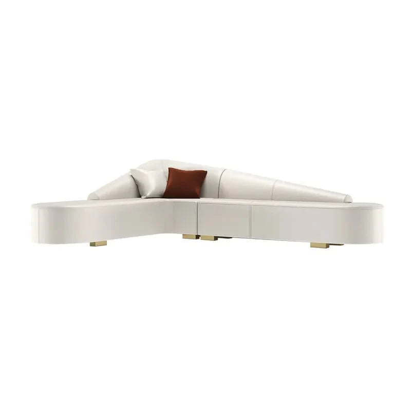 Sectional Sofa Faux Leather Upholstery