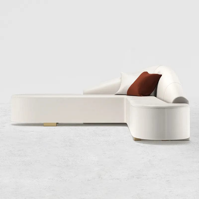 Sectional Sofa Faux Leather Upholstery