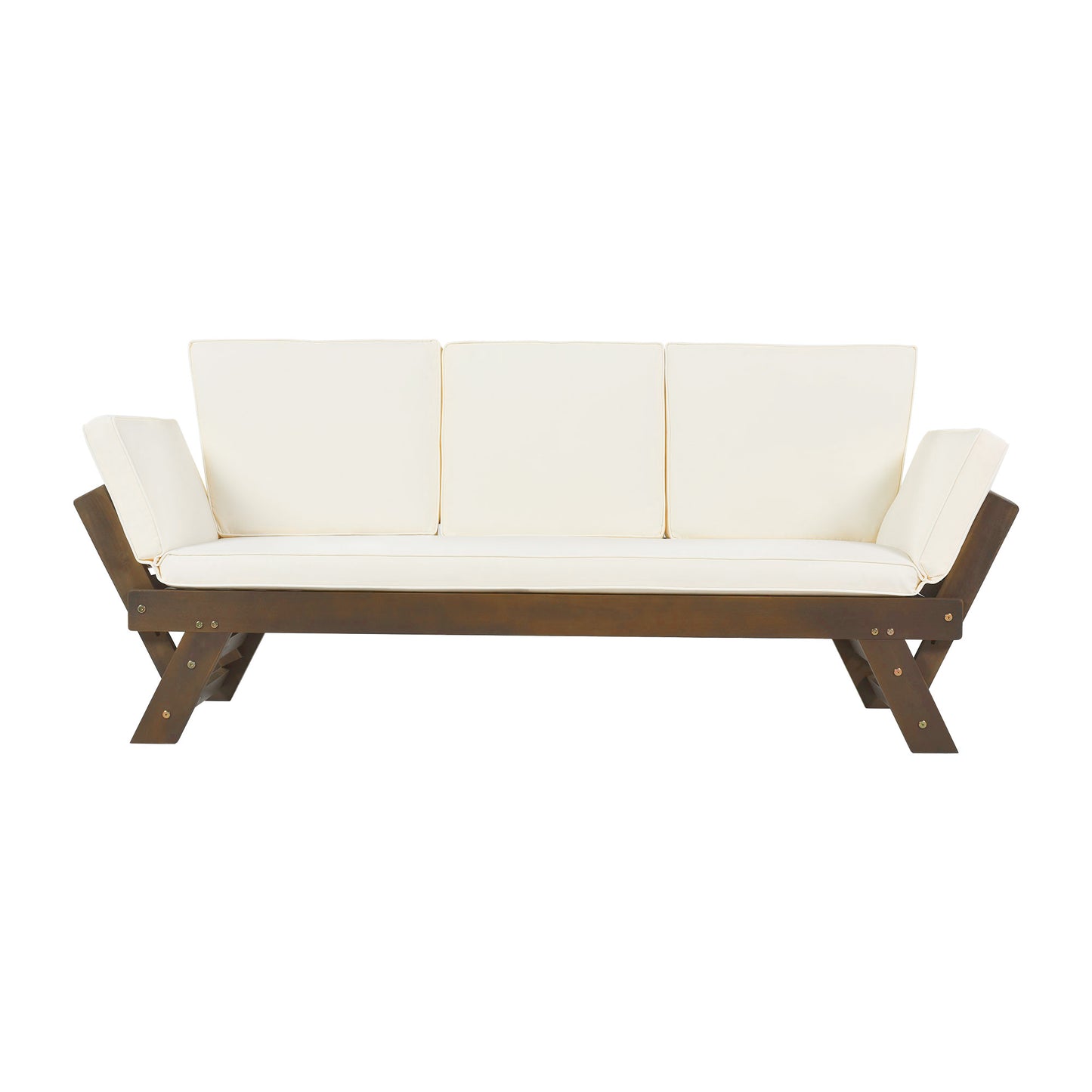 Outdoor Adjustable Patio, Daybed Sofa Chaise Lounge, Cushions