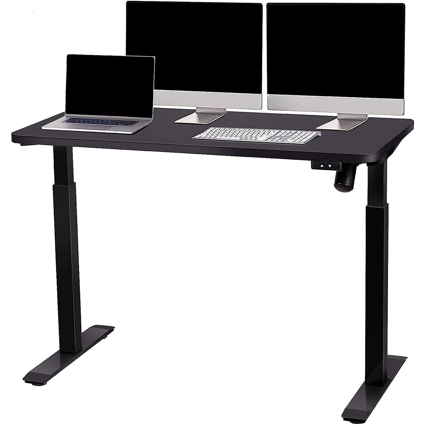 Whole Piece Electric Standing Home Office Desks - Black