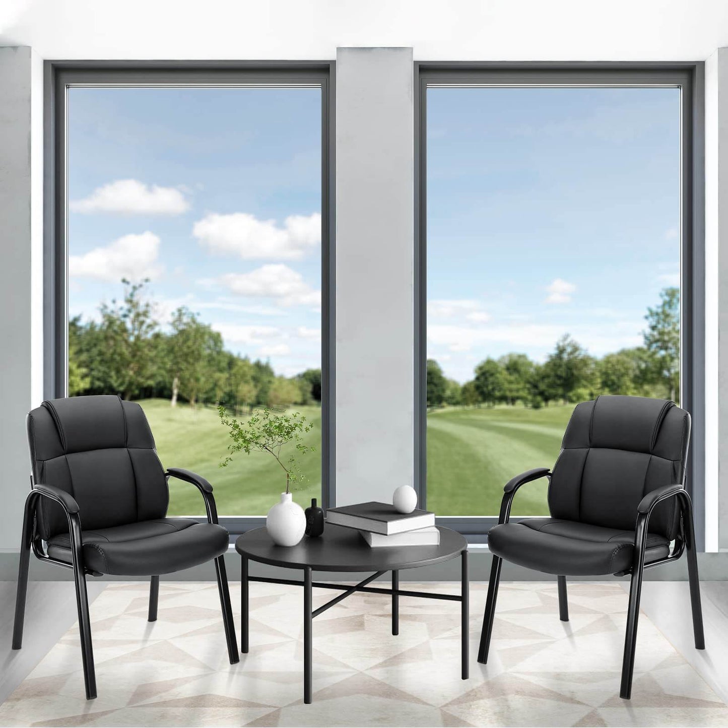Leather Conference Room Chairs Padded Arms