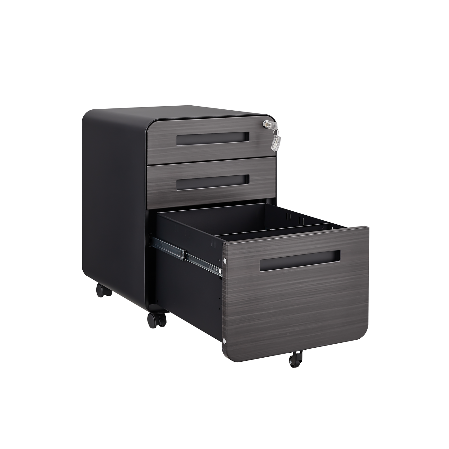 3 Drawer Mobile File Cabinet Under Desk Office