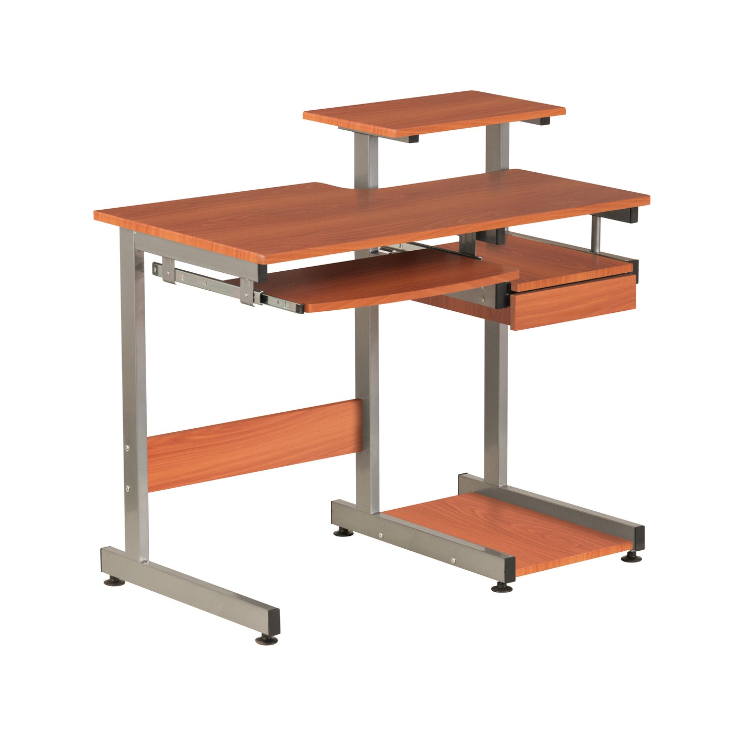 Computer Workstation Desk, Woodgrain