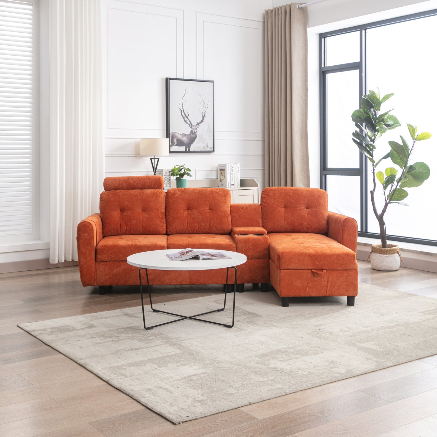 Serene storage sofa / Cozy living room sectional