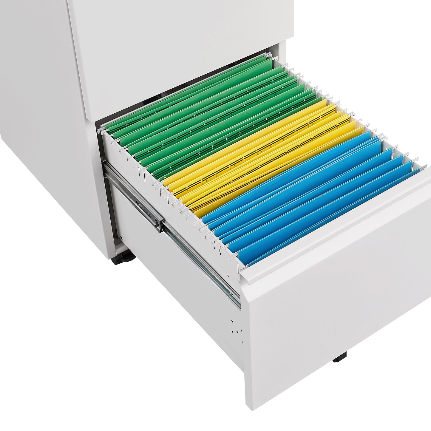2 Drawer Mobile File Cabinet with Lock, Desk Office