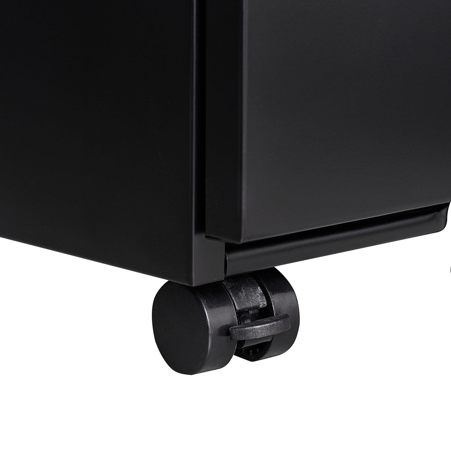 3-Drawer Mobile File Cabinet with Lock, Office Storage
