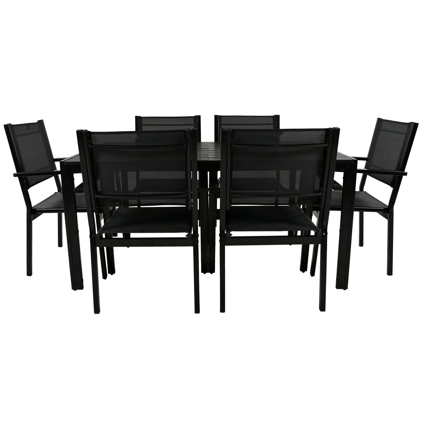 U-Style Outdoor Table and Chair Set, Suitable for Patio