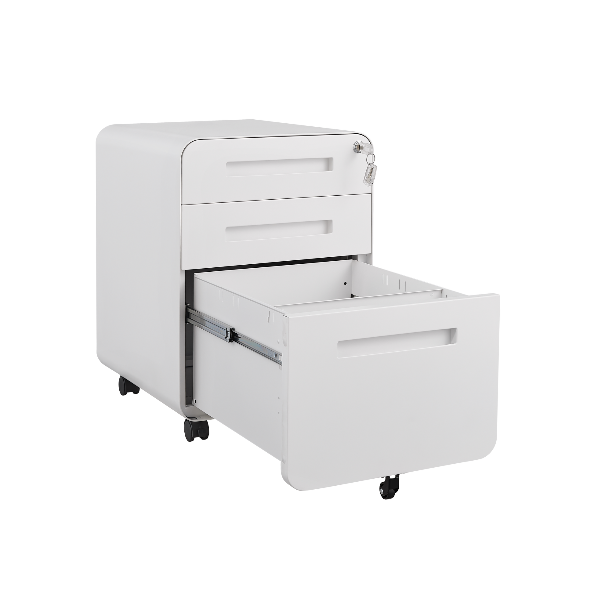 3 Drawer Mobile File Cabinet Under Desk Office, Storage