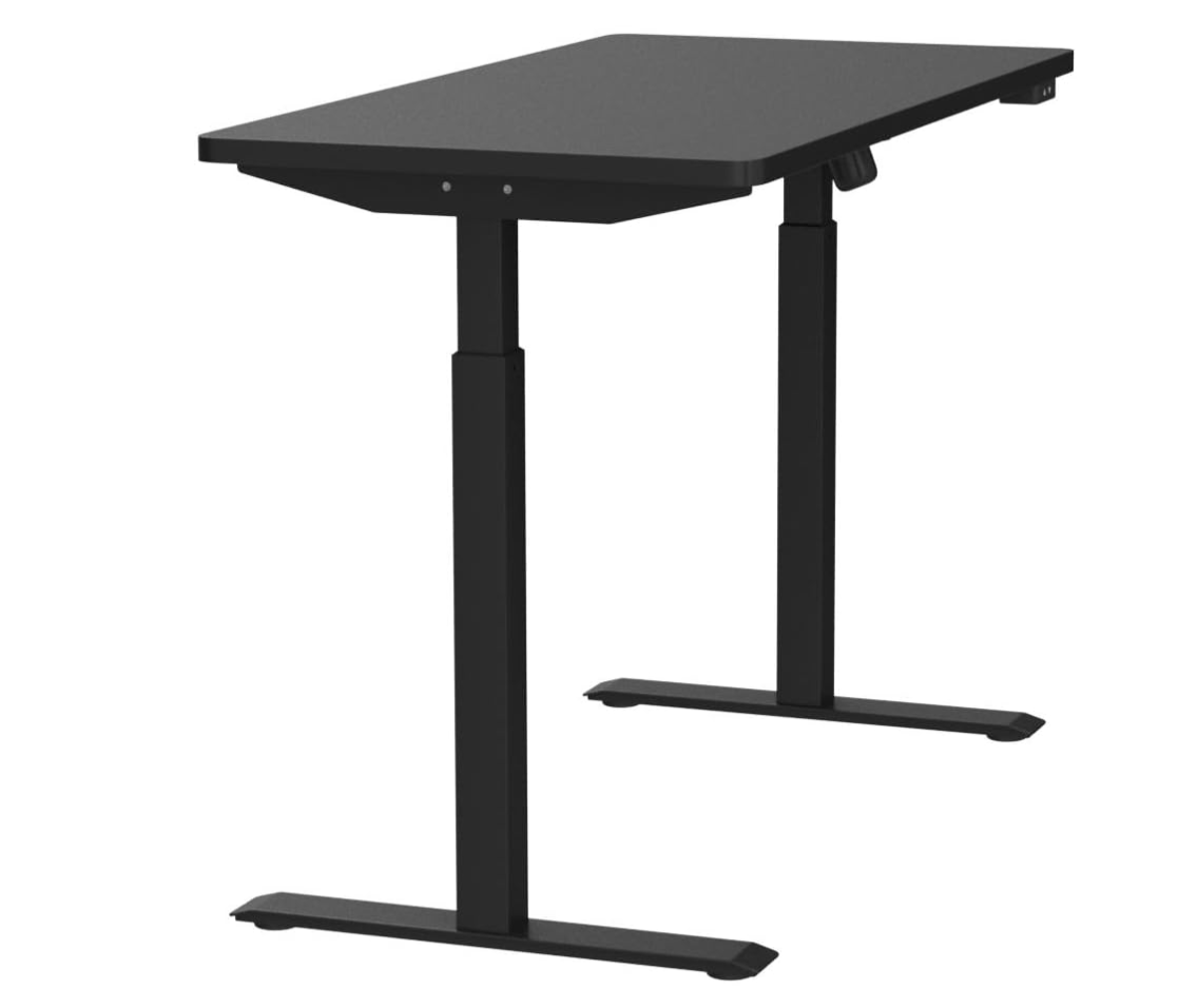 Whole Piece Electric Standing Home Office Desks - Black