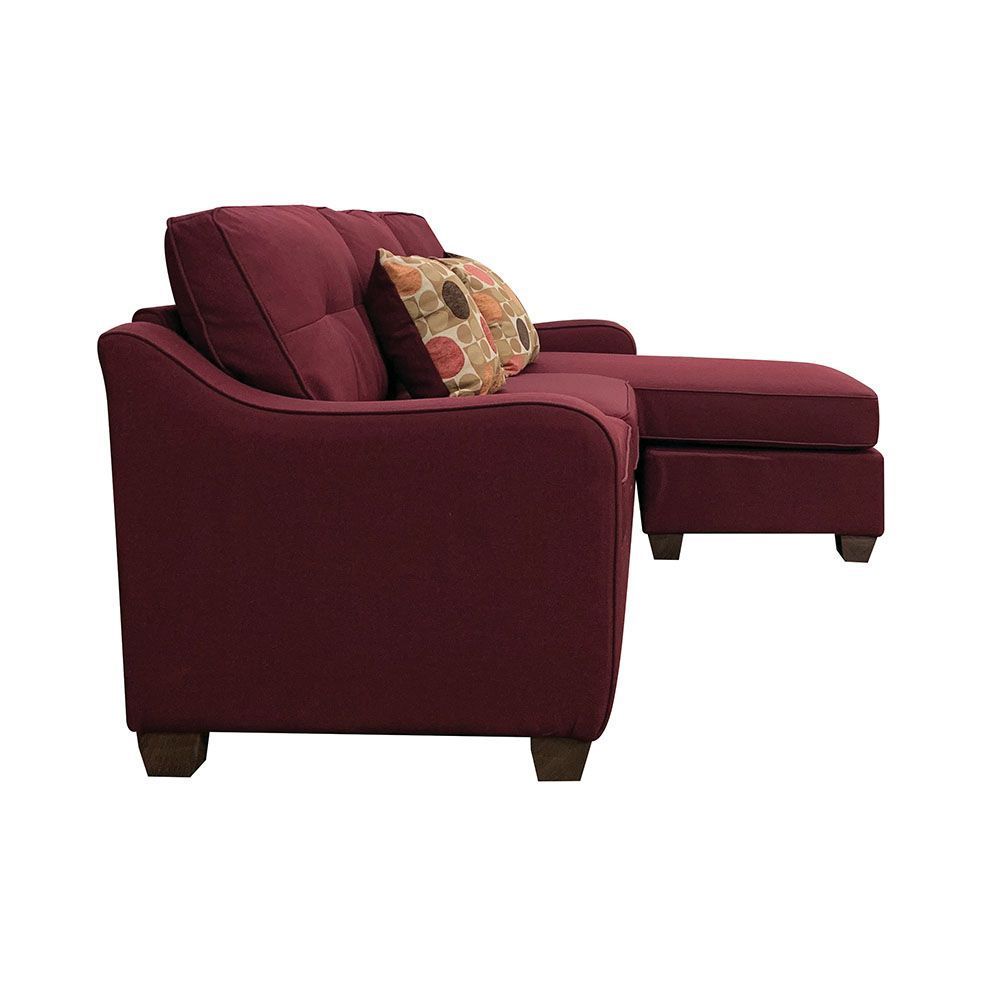 Cleavon II Sectional Sofa with 2 Red Pillows