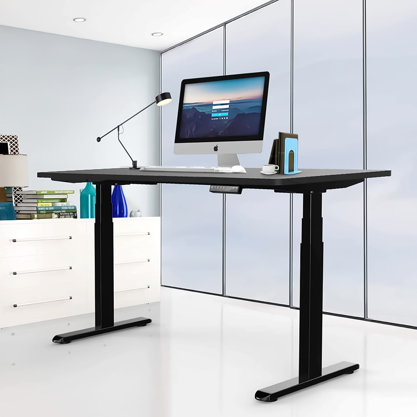 Height Adjustable Table Legs Sit Stand Desk Frame