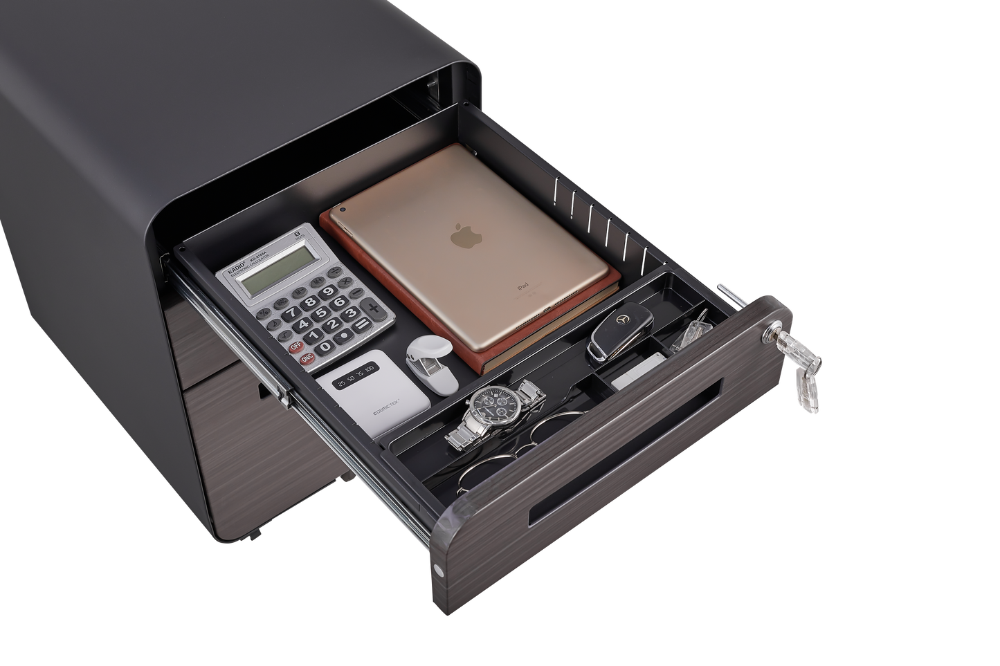 3 Drawer Mobile File Cabinet Under Desk Office