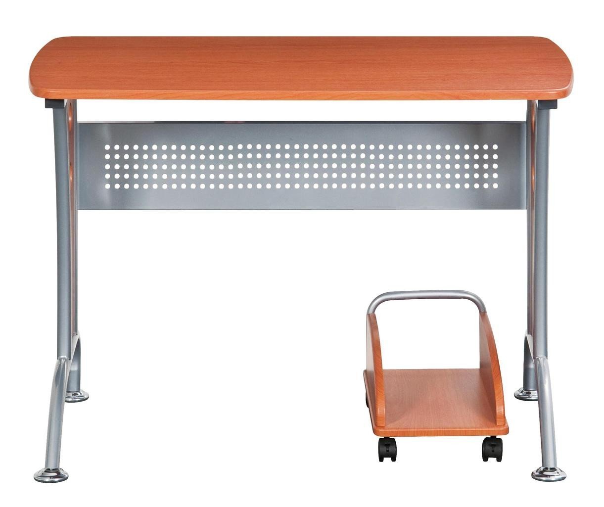 Techni Mobili Modern Computer Desk With Mobile CPU Caddy