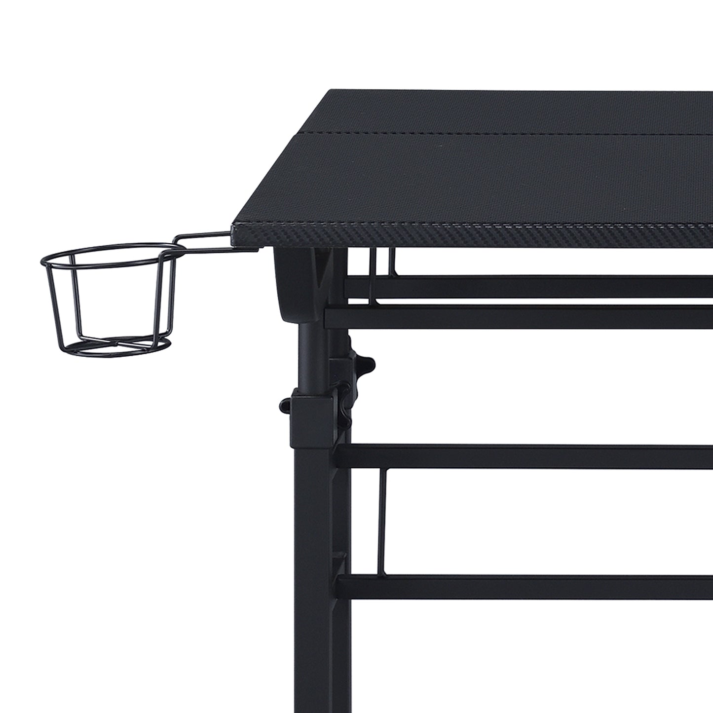 Techni Mobili Rolling Desk with Height Adjustable, Moveable Shelf