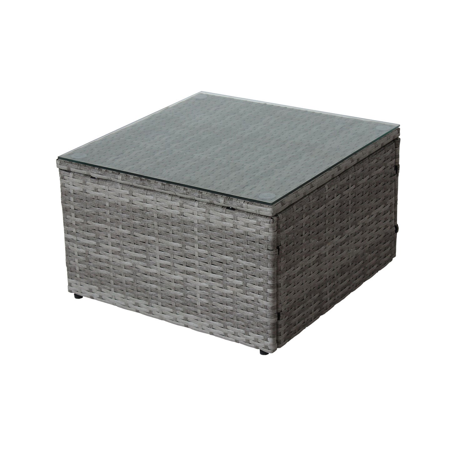 4 Piece Patio Sectional Outdoor Furniture with Storage Box
