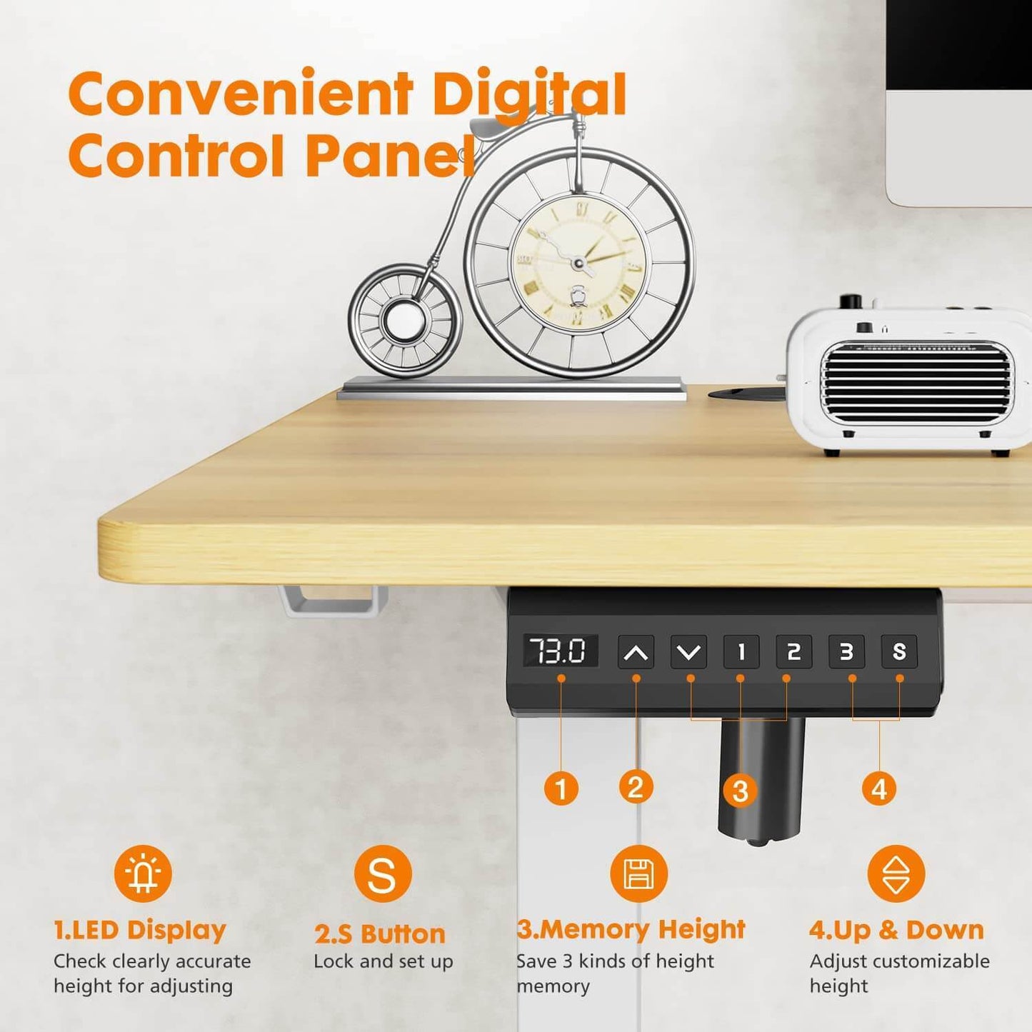 Electric Height Adjustable Standing Desk