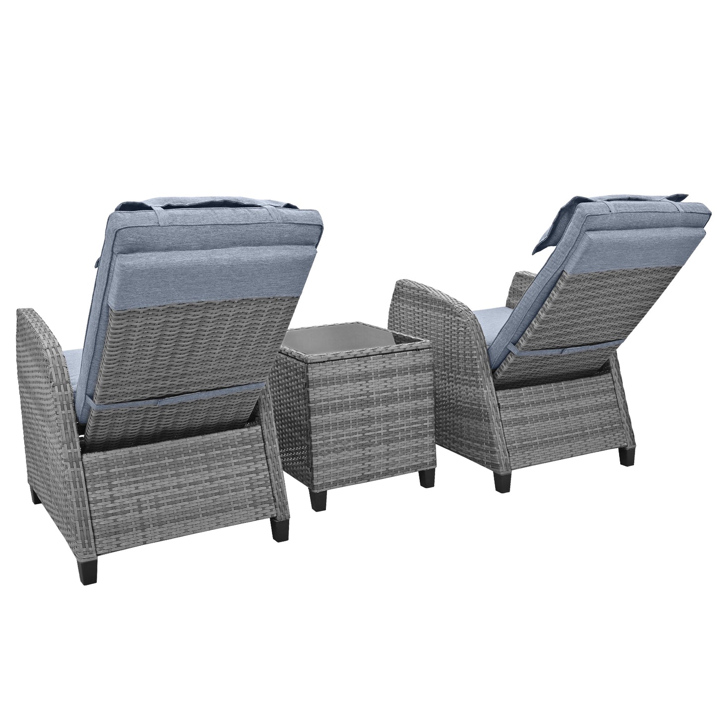 Outdoor Two-person Combination, Coffee Table, Adjustable