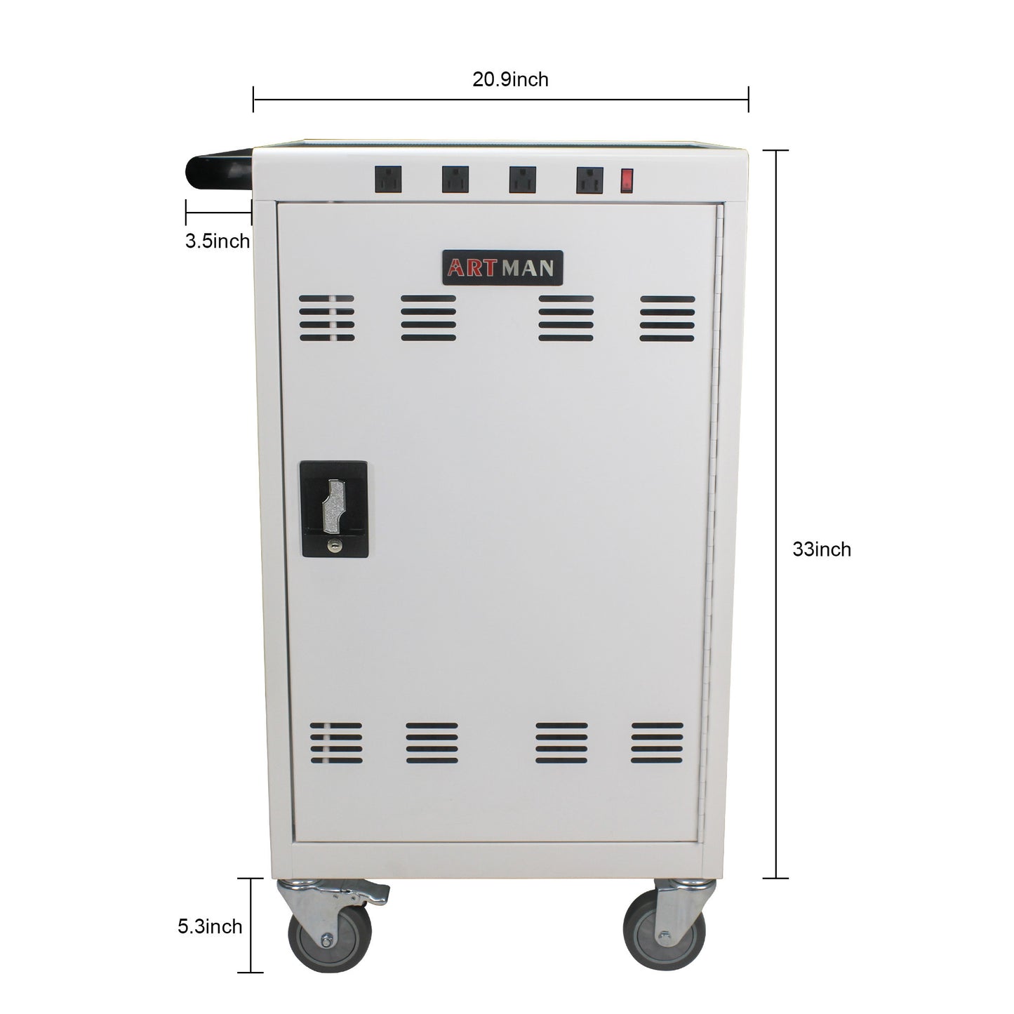 Mobile Charging Cart and Cabinet for Tablets, Laptops 31+4-Device