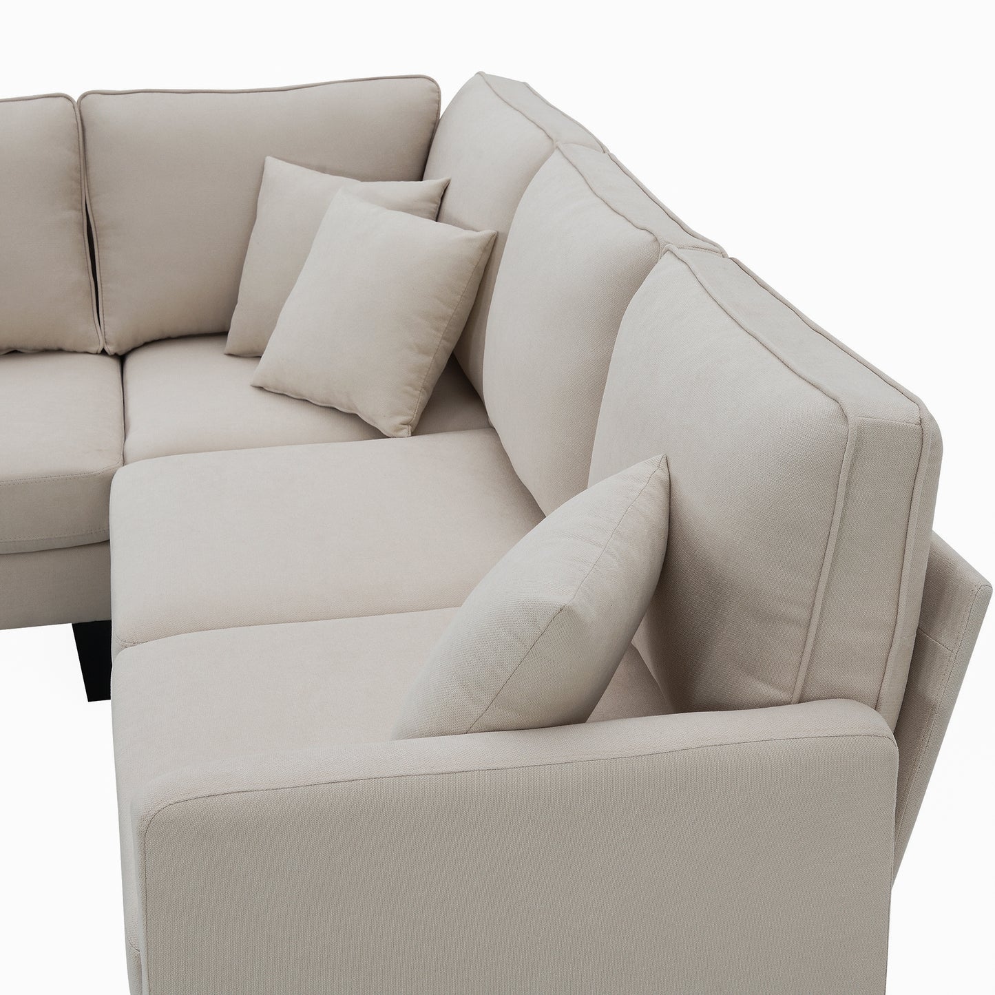 Sectional Sofa, 5-Seat Set, Chaise Lounge, Living Room,