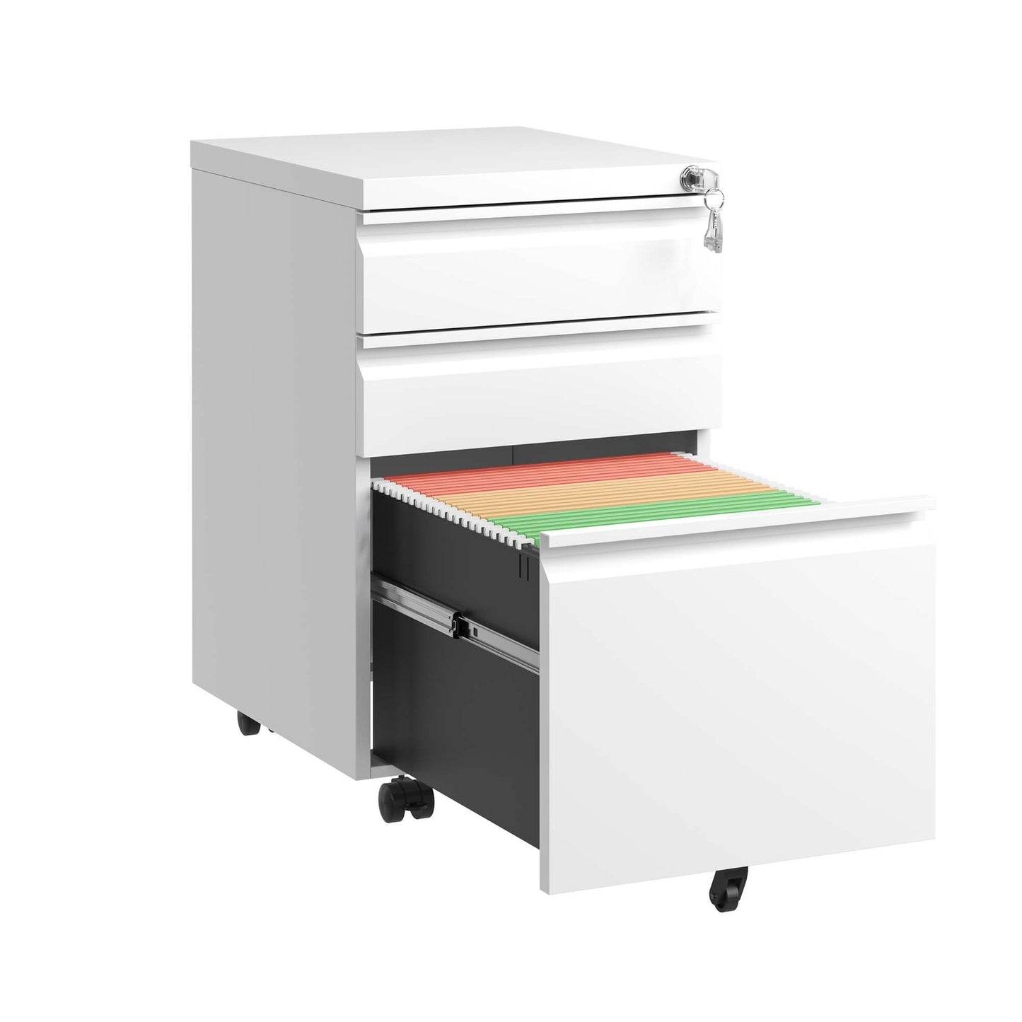 Mobile File Cabinet with Lock, for Home Office