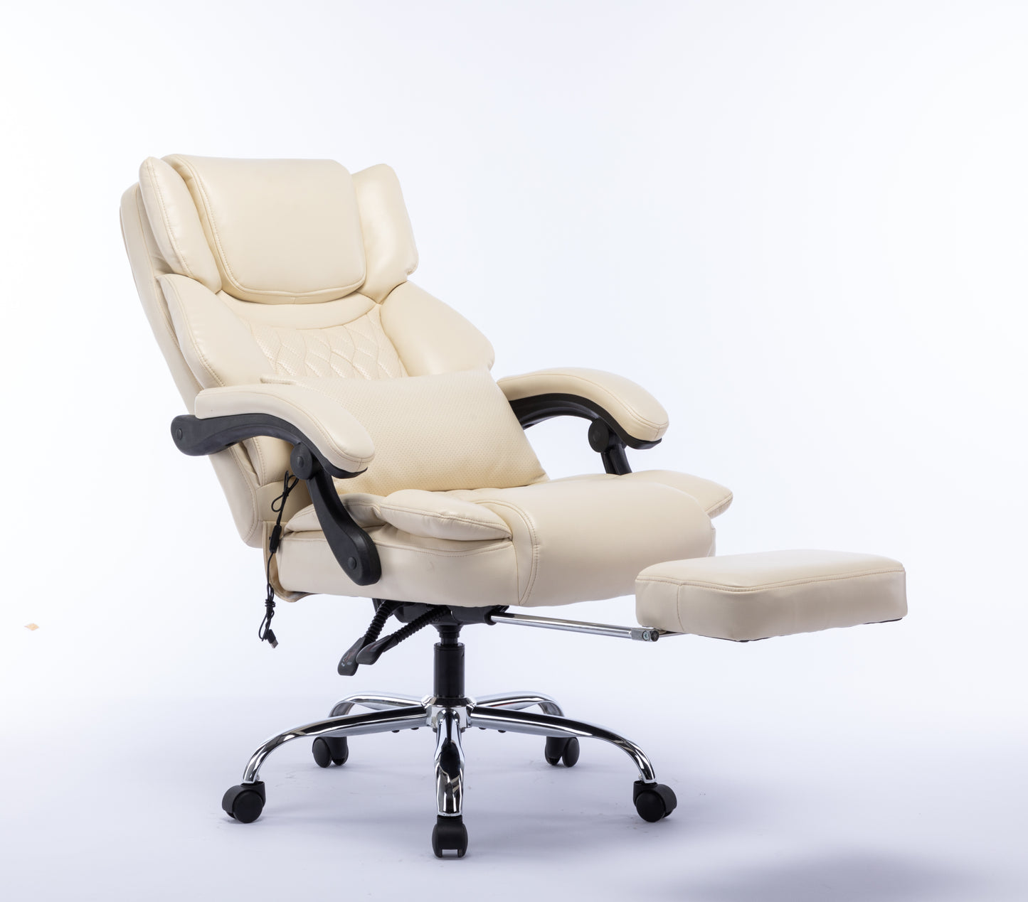 Massage Reclining Office Chair, Footrest, Executive Home Desk