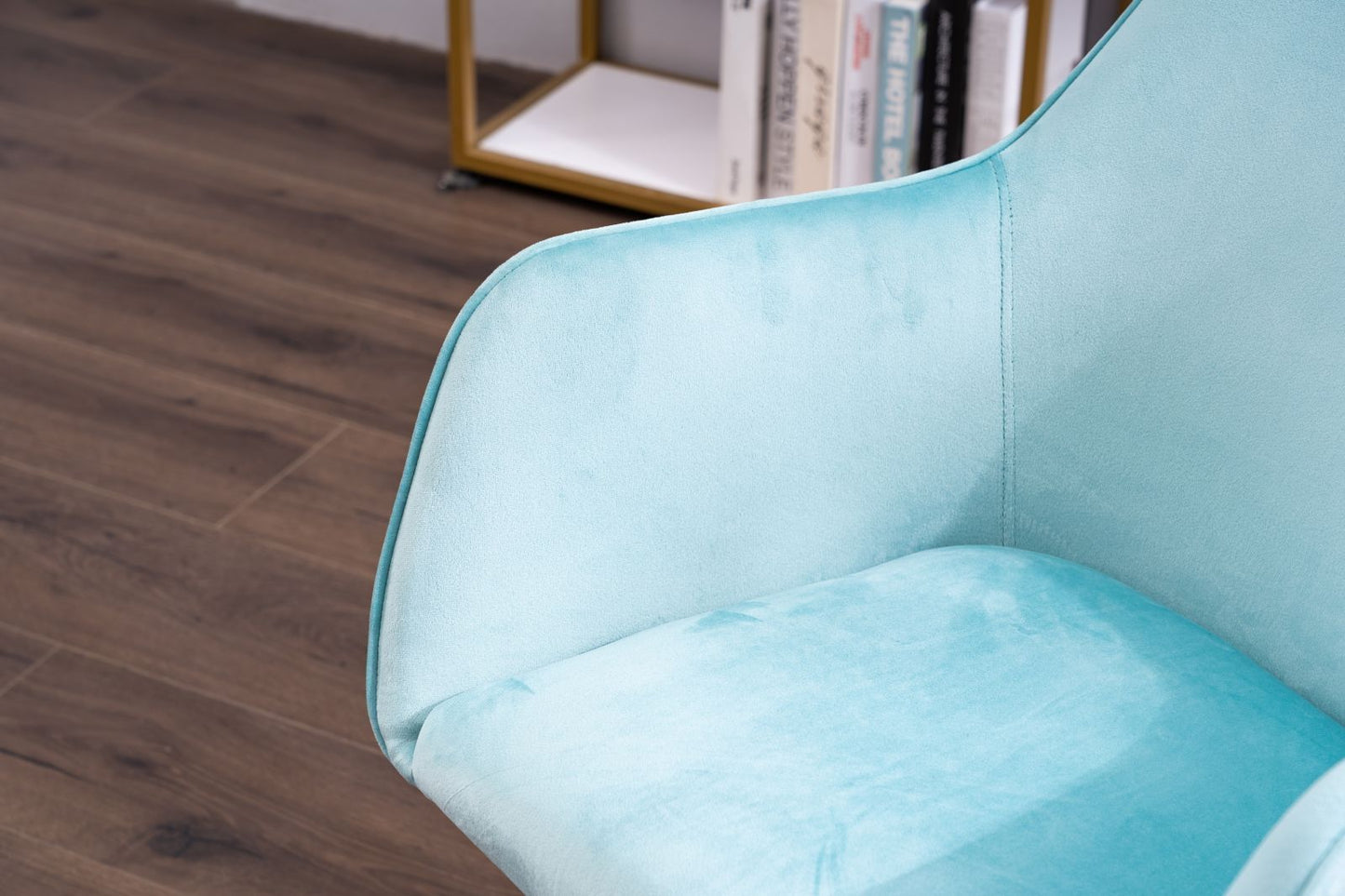 Home Office Chair with Gold Metal Legs
