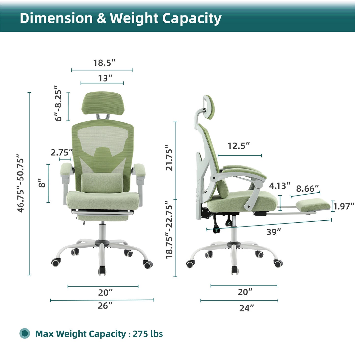 Ergonomic Office Chair Lumbar Support Pillow Computer Desk Chair