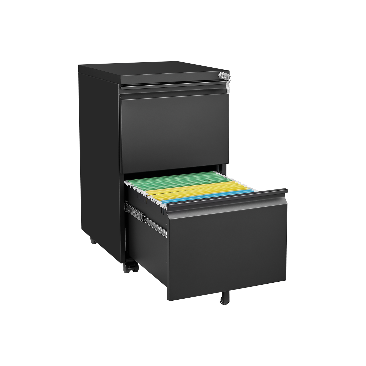 2 Drawer File Cabinet with Lock