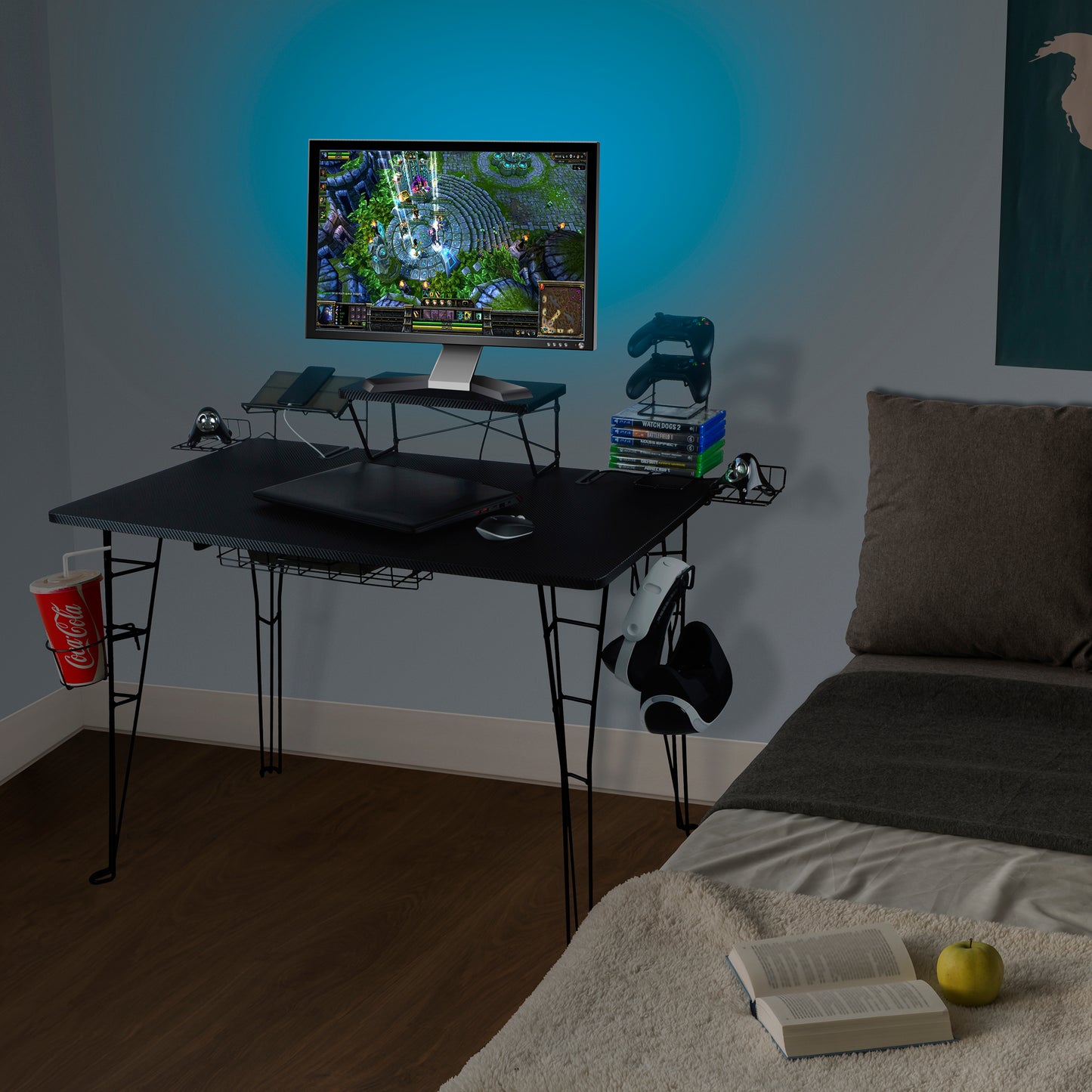 Gaming Desk Pro - Metallic Black