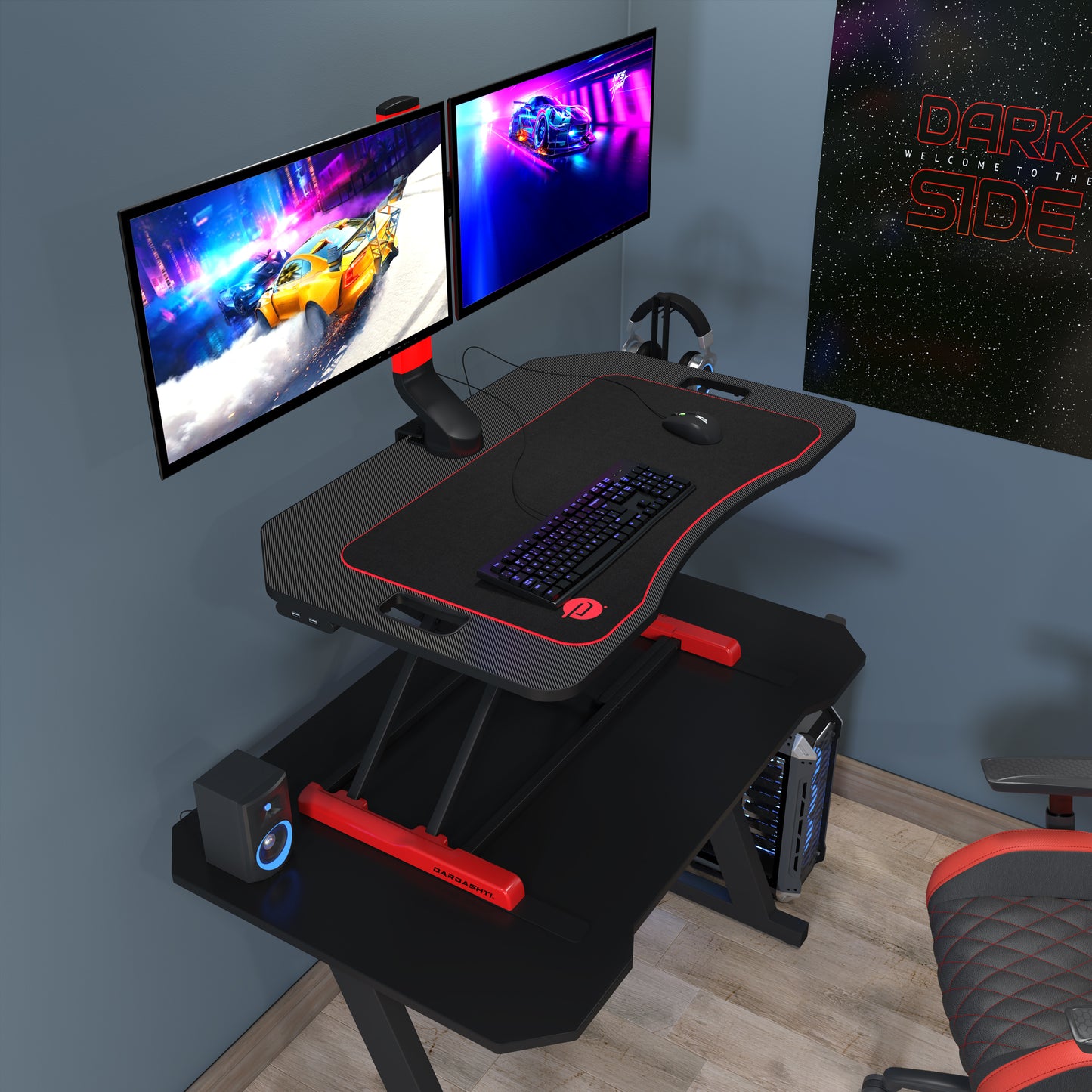 Gaming Riser Black/Red