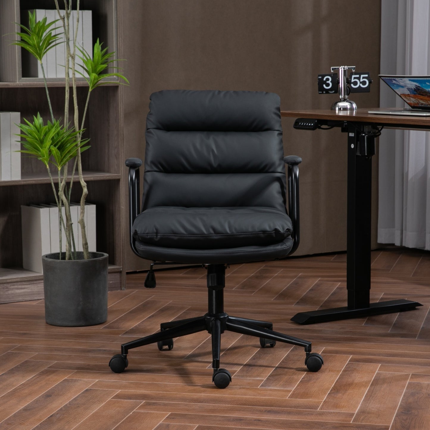 Office Chair, Home Office Desk Task Chair, Wheels, Arms