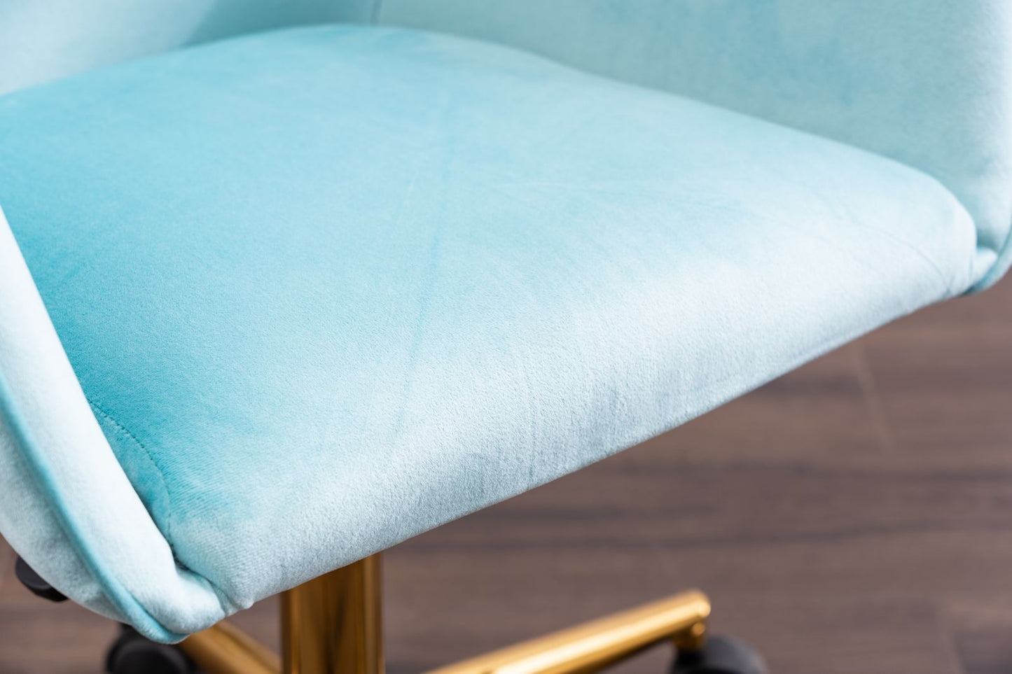 Home Office Chair with Gold Metal Legs