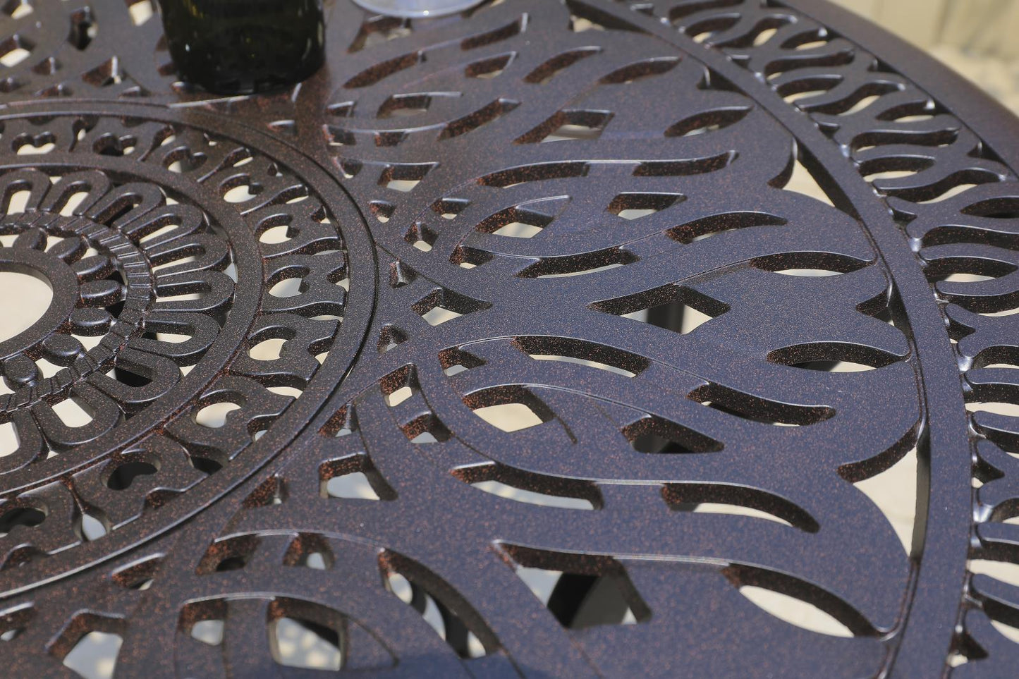 5PCS Outdoor Patio Furniture Dining Table Set All-Weather Cast Aluminum