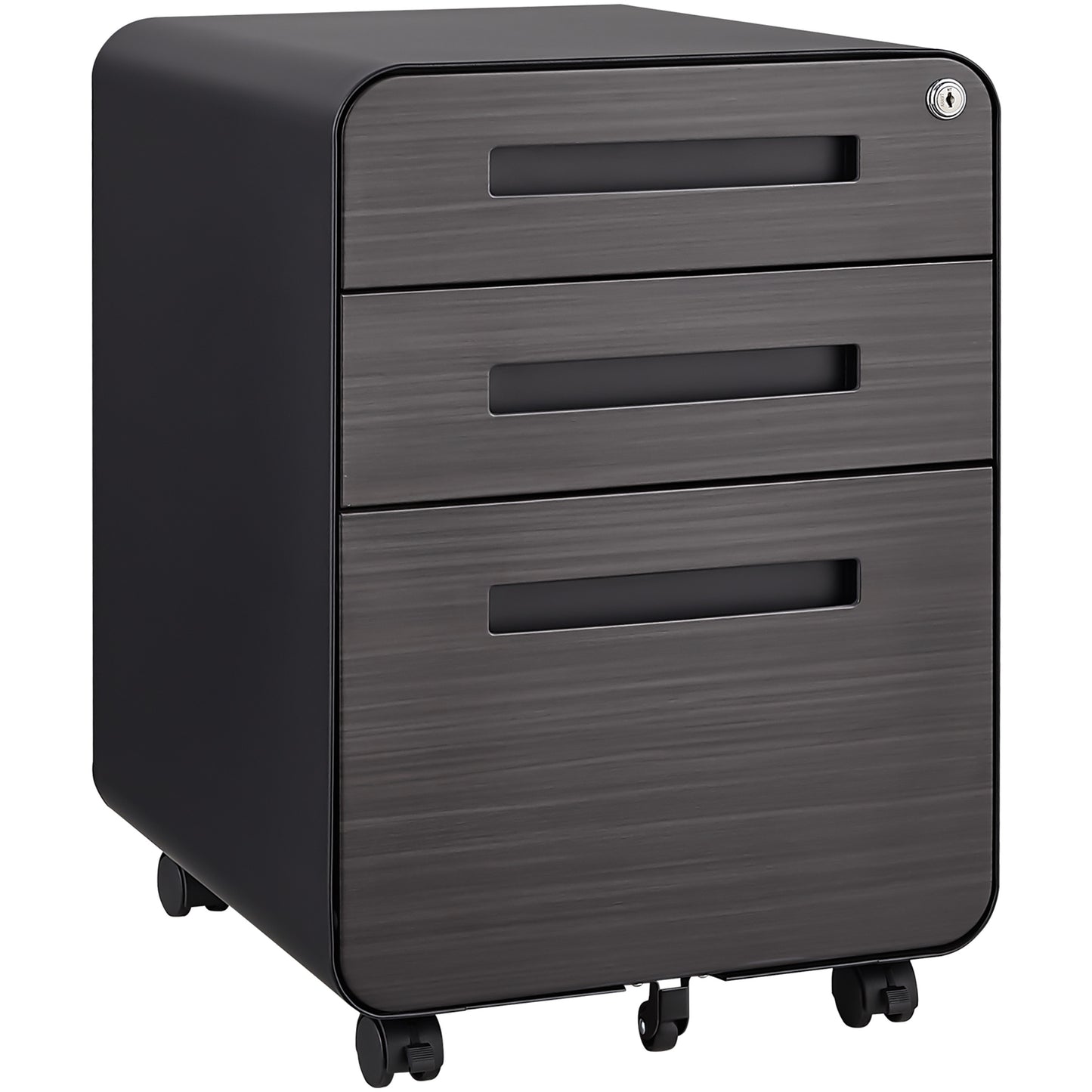 3 Drawer Mobile File Cabinet Under Desk Office