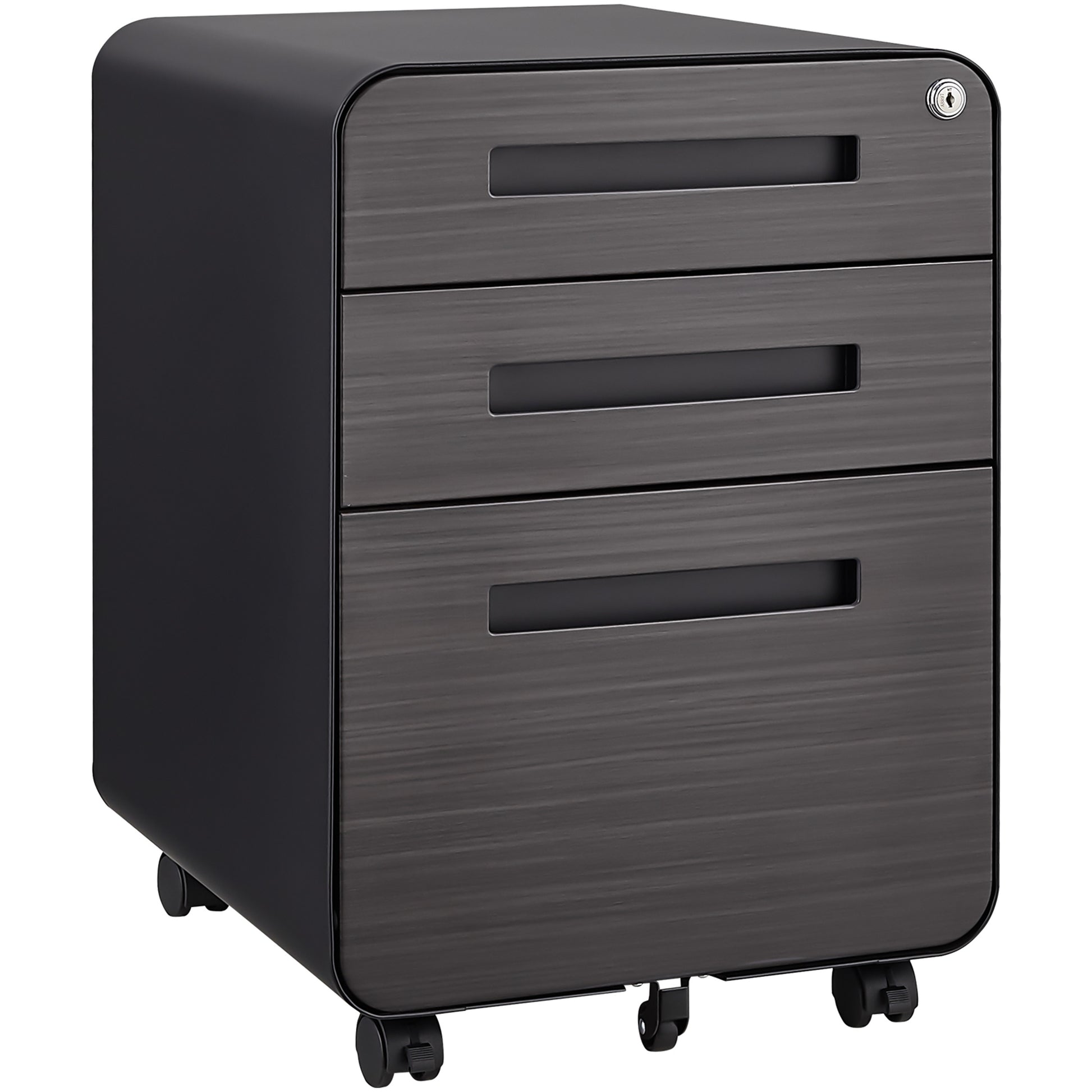 3 Drawer Mobile File Cabinet Under Desk Office