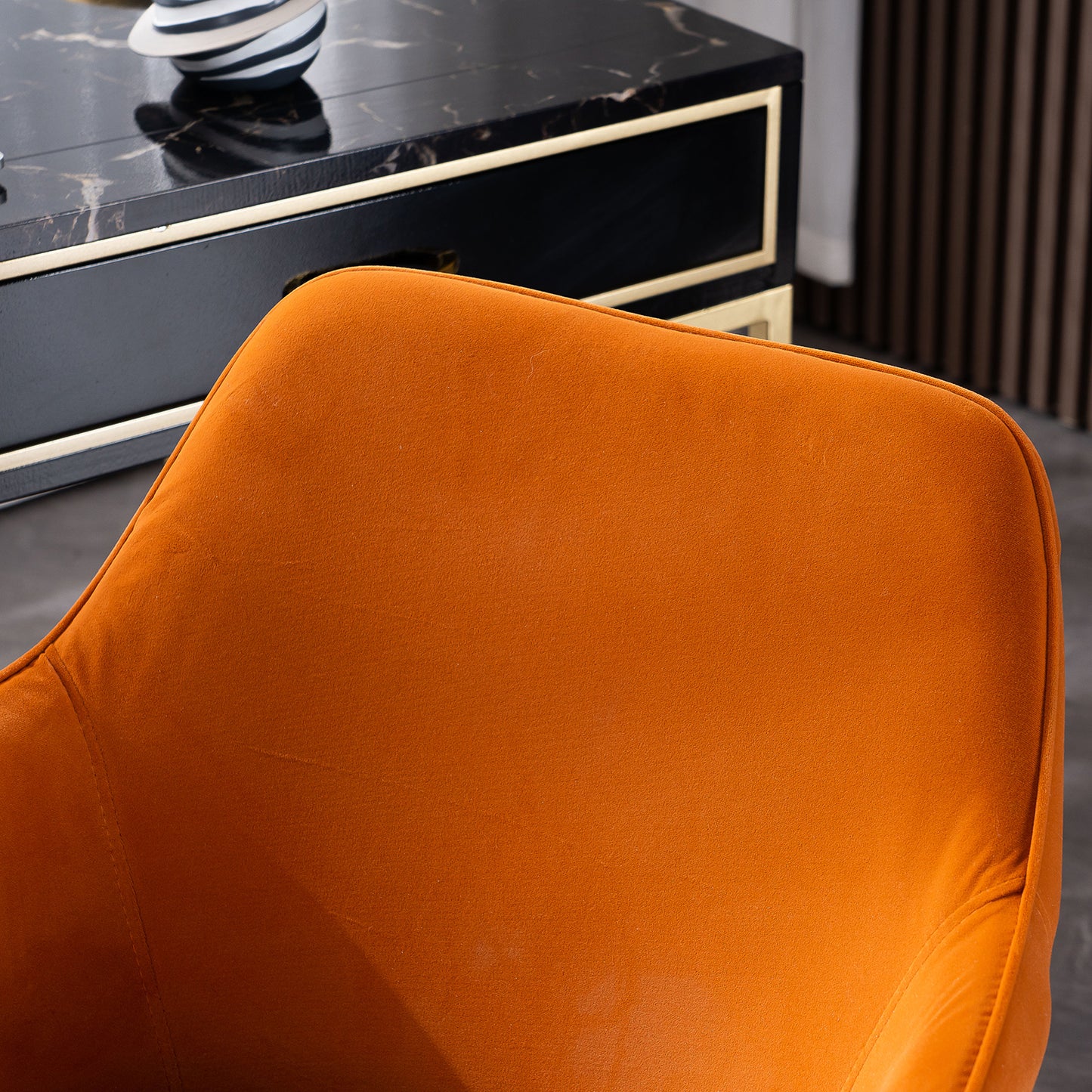 Home Office Chair Gold Metal Legs