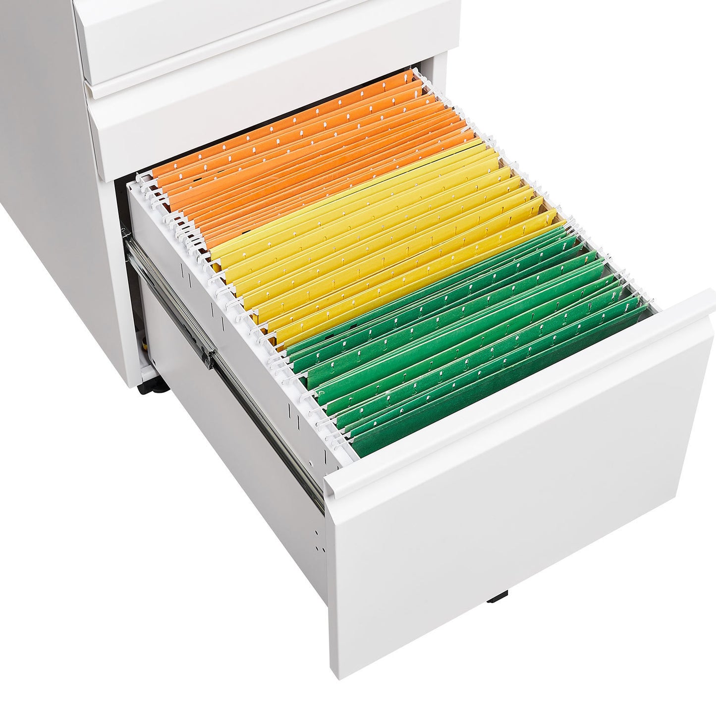 3-Drawer Mobile File Cabinet with Lock, Office Storage